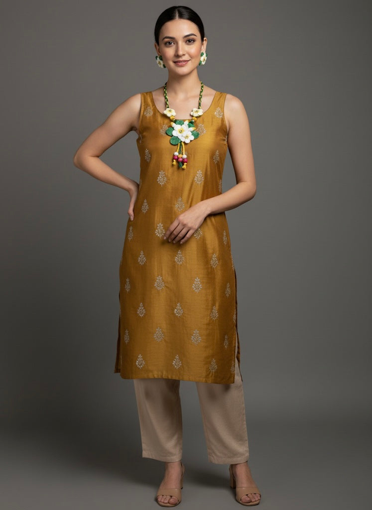 "Tropical Plumeria" Handcrafted Polymer Clay Flower Necklace and Earring Set | Artisan Botanical Jewellery