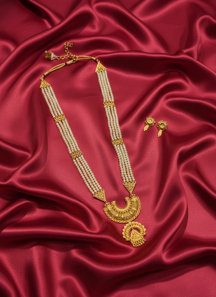 "Rajkumari Panna" Multi-Layer Pearl Set