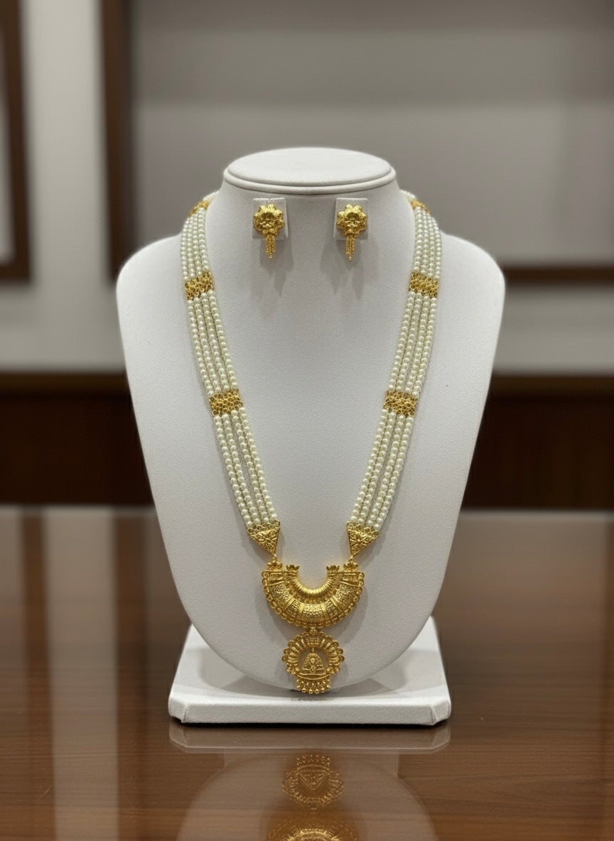"Rajkumari Panna" Multi-Layer Pearl Set